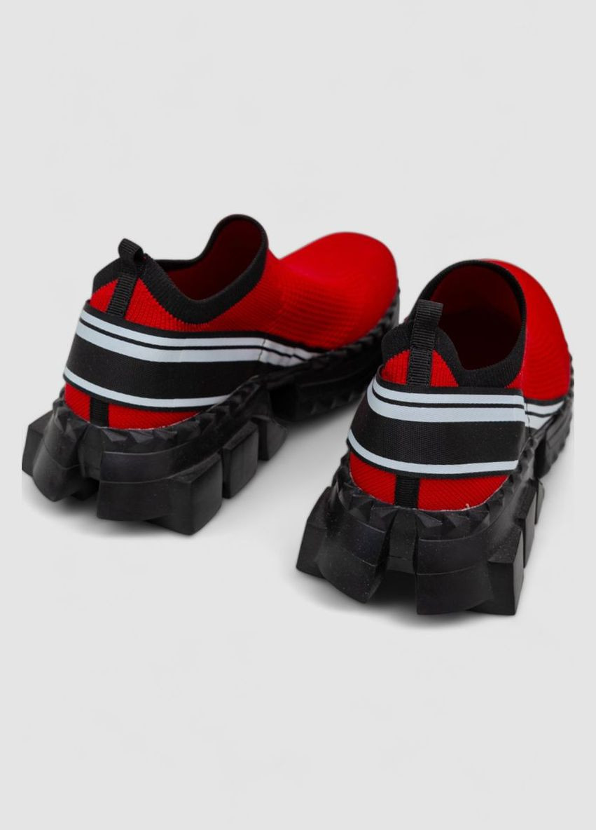 Красные демисезонные слипоны мужские текстиль Ager Кроссовки