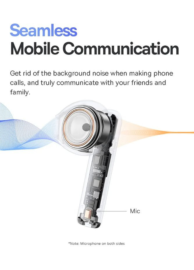 Беспроводные наушники Bowie W2i TWS Черные Baseus (300523987)