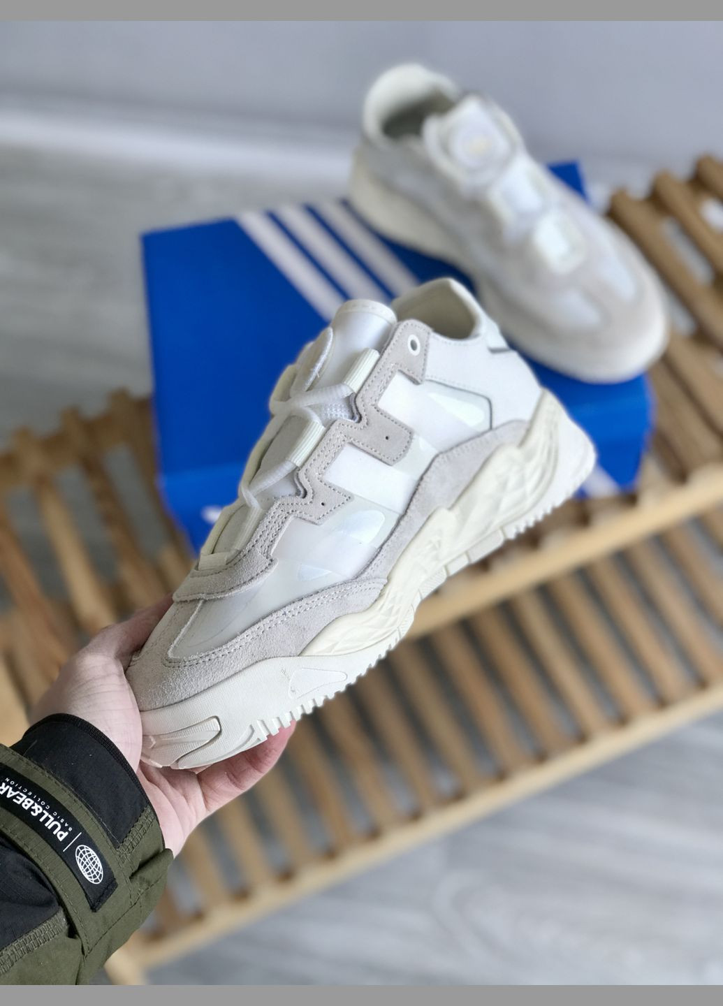 Кроссовки женские и мужские Adidas Niteball beige | Адидас Найтбол бежевые No Brand бежевые демисезоны (307397777)