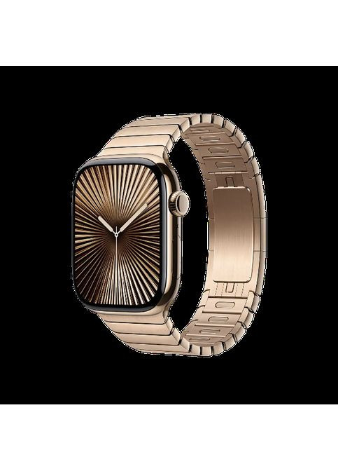 Смарт-часы Watch Series 10 GPS + Cellular 42mm Gold Titanium Case w. Gold Link Bracelet Apple (365300589)