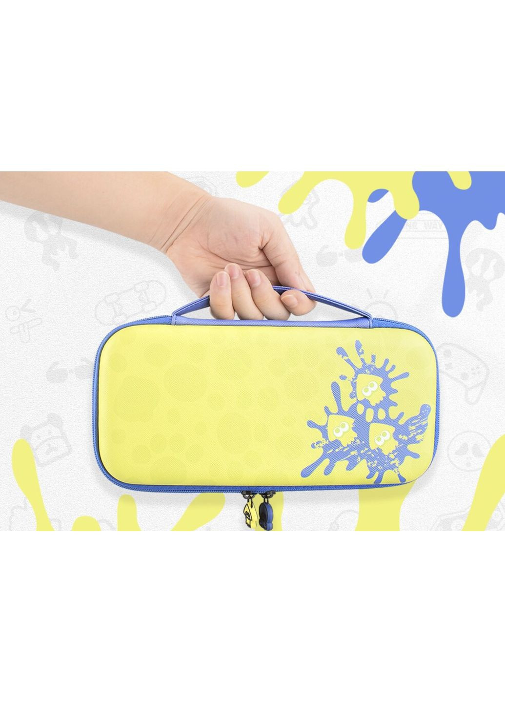 Захисний Delux кейс Splatoon 3 для Switch / OLED / Yellow-Blue Nintendo (369936567)