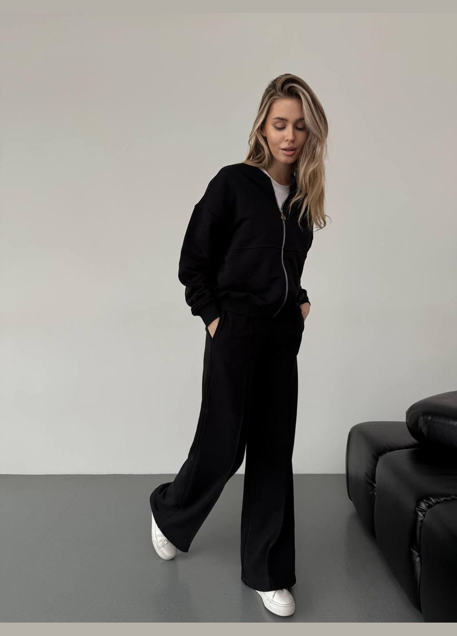 Весенний женский костюм Черный No Brand (326842304)