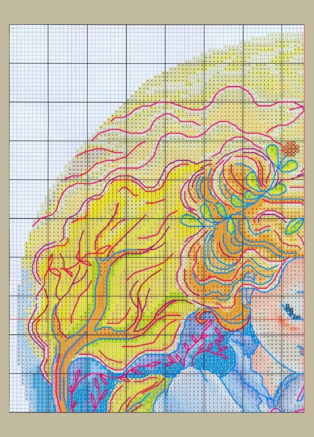 Набор для вышивания по нанесённой на канву схеме "Girl and rabbit". AIDA 14CT printed 35*35 см Joy Sunday (313614345)