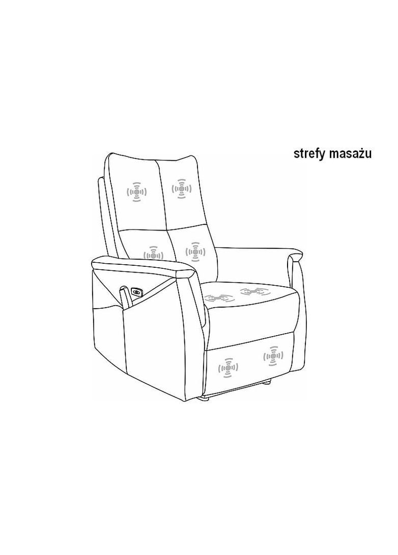 Кресло раскладное NEPTUN M VELVET (функция массажа) цинамон BL.4215 NEPTUNMVCY Signal (372178622)