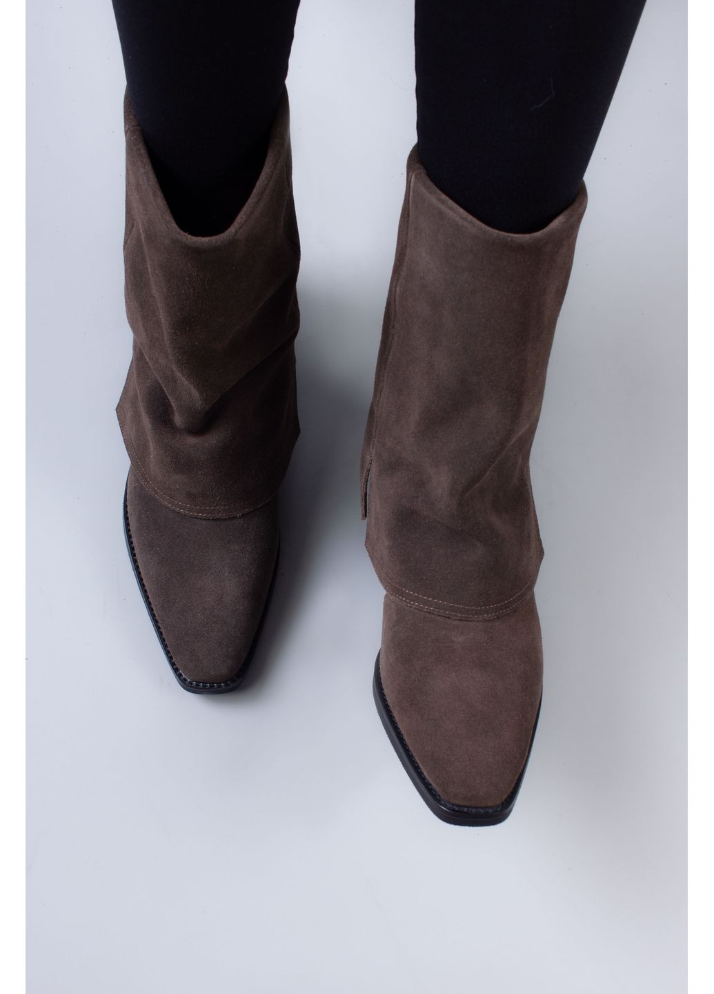 Черевики жіночі K350-801-2 натуральна замша коричневі 346574 Where Uwear (364658681)