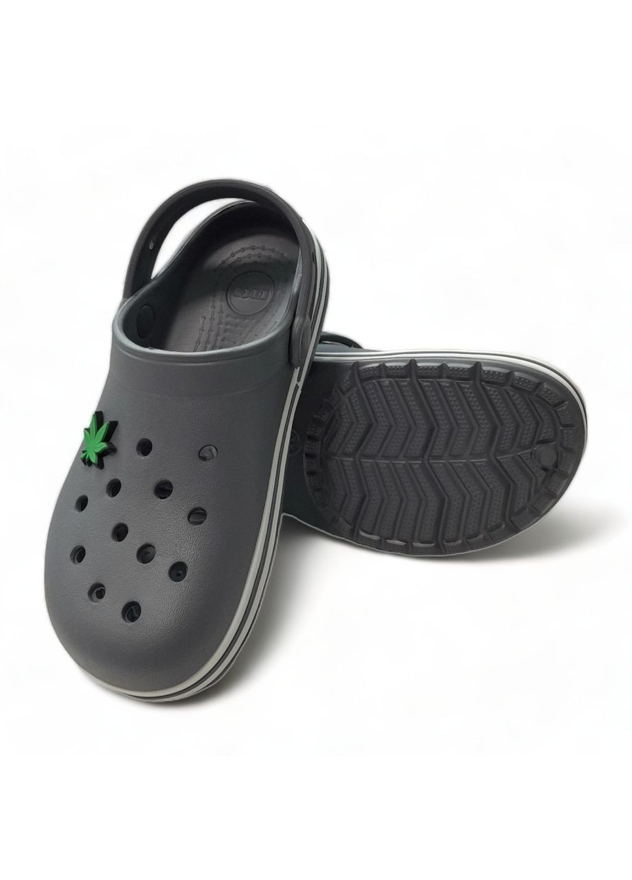 Серебряные кроксы подростковые style размер (23,5см.) синие Dago