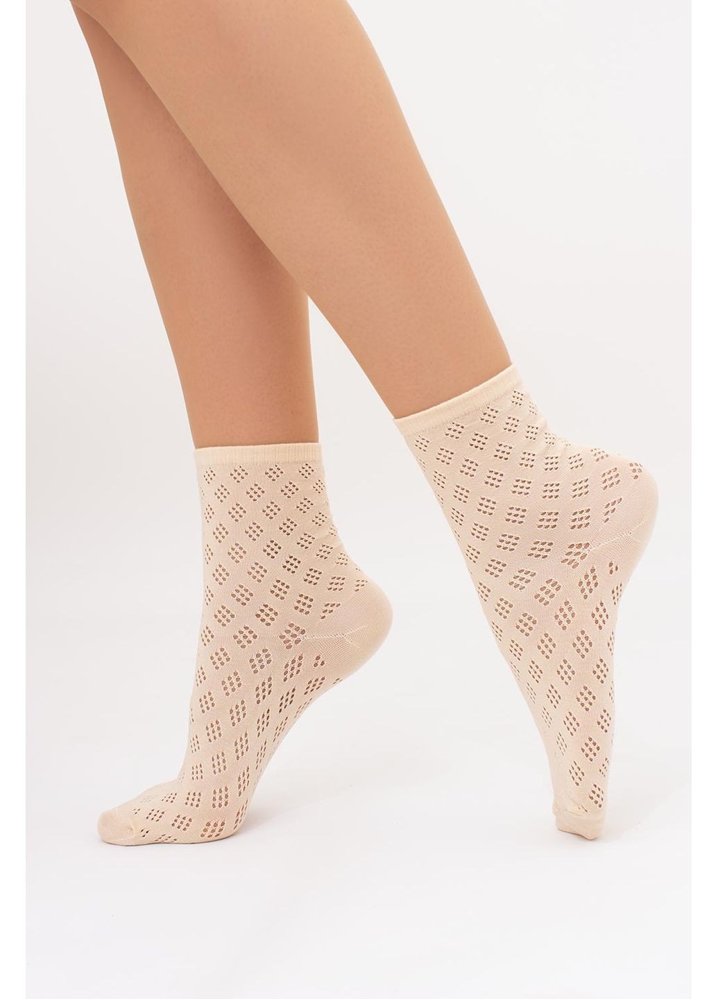 Бежеві шкарпетки жіночі Giulia абстрактні (362577551)