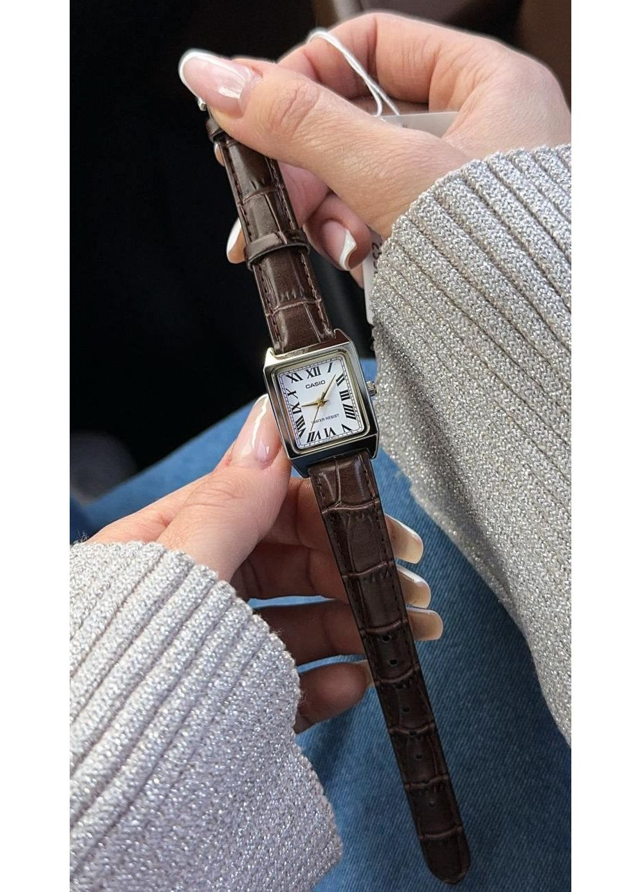 Женские кварцевые наручные часы (Касио) LTP-V007L-7B2, минеральное стекло, влагостойкие Casio (364221197)