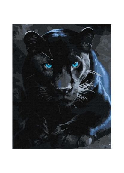 Картина за номерами "Дика пантера" 40х50 см Ідейка (369729512)