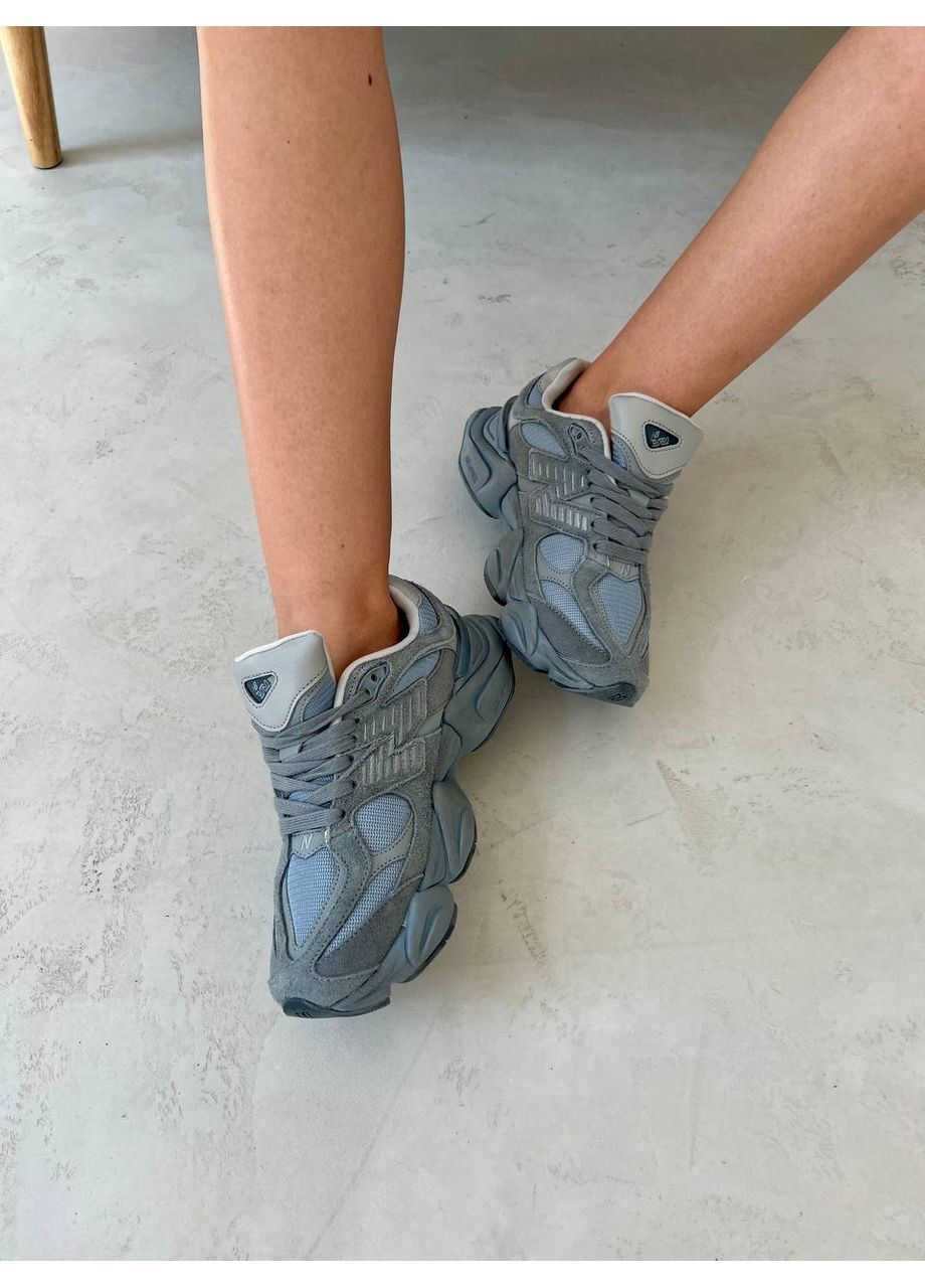 КРОСІВКИ ЖІНОЧІ NEW BALANCE 9060 ARTIC GREY / BLUE НЬЮ БЕЛАНС 9060 No Brand сірі демісезони (367170786)