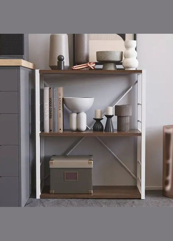 Этажерка 3/60 Серии Коннект 73x60x28 белый ДСП 16мм (FRD-104264) Ferrum-decor (353499550)