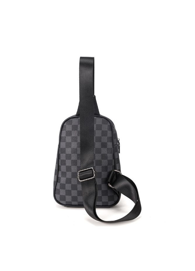 Чоловіча сумка на груди екошкіра чорна ProDobro (363221514)