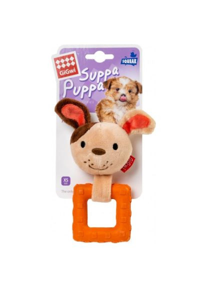 Іграшка для собак (75032) GiGwi Suppa Puppa Собачка з пискавкою 15 см (366702275)