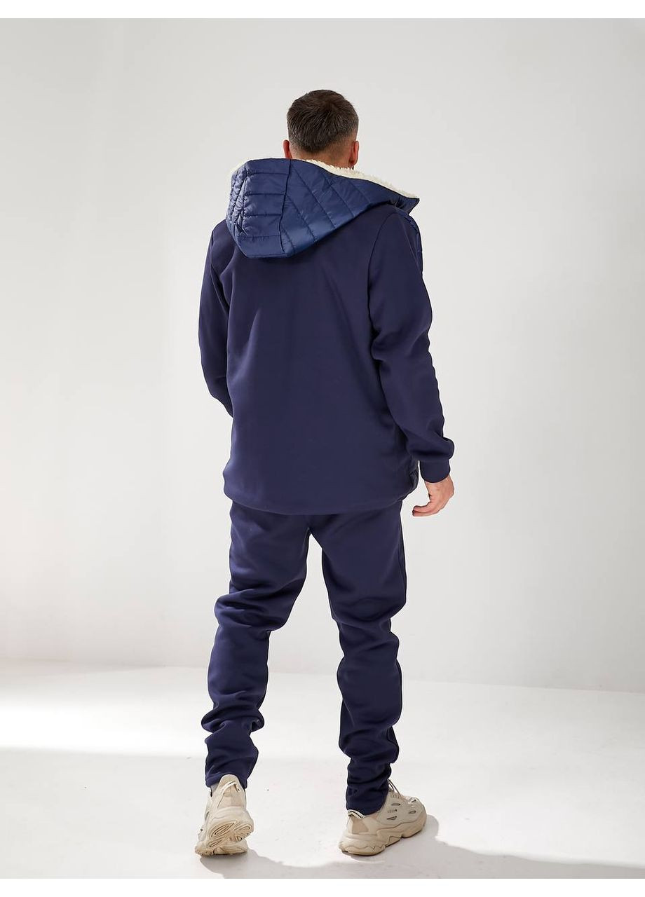 Чоловічий теплий костюм (трьохнитка + стьобана плащівка) — ЗАМІР В ОПИСІ DK/DL Мода без кордонів (370303160)