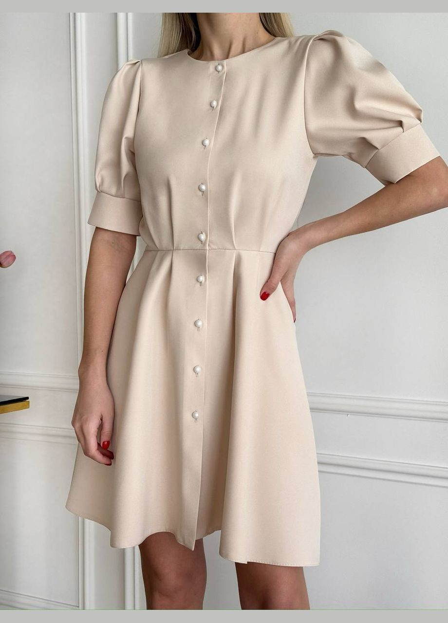 Бежевое женское платье Osoblyva