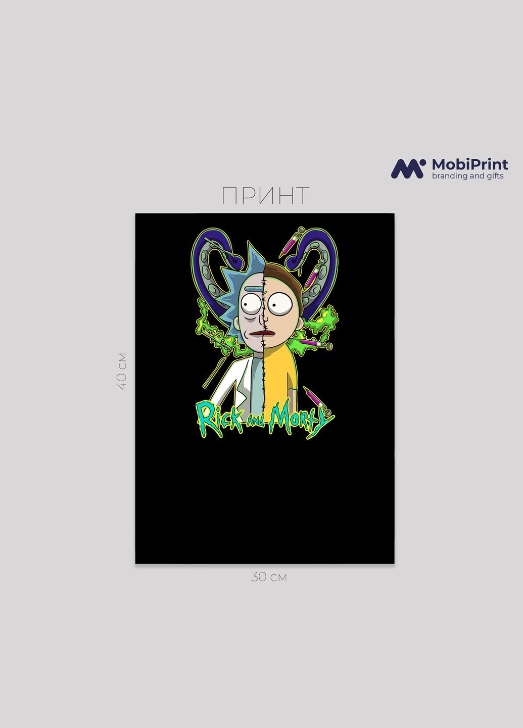 Футболка оверсайз Рік Санчез Рік та Морті (Rick Sanchez Rick and Morty) MobiPrint (293944006)