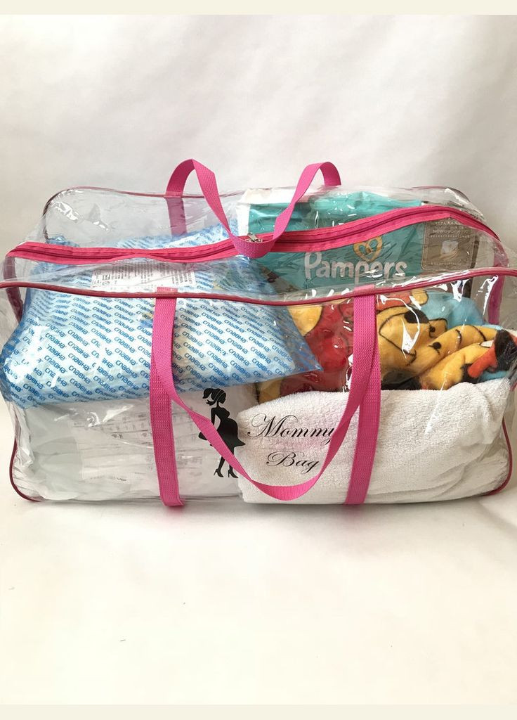Набір із прозорих сумок у пологовий будинок (S, L, XL) Mommy Bag (280942051)
