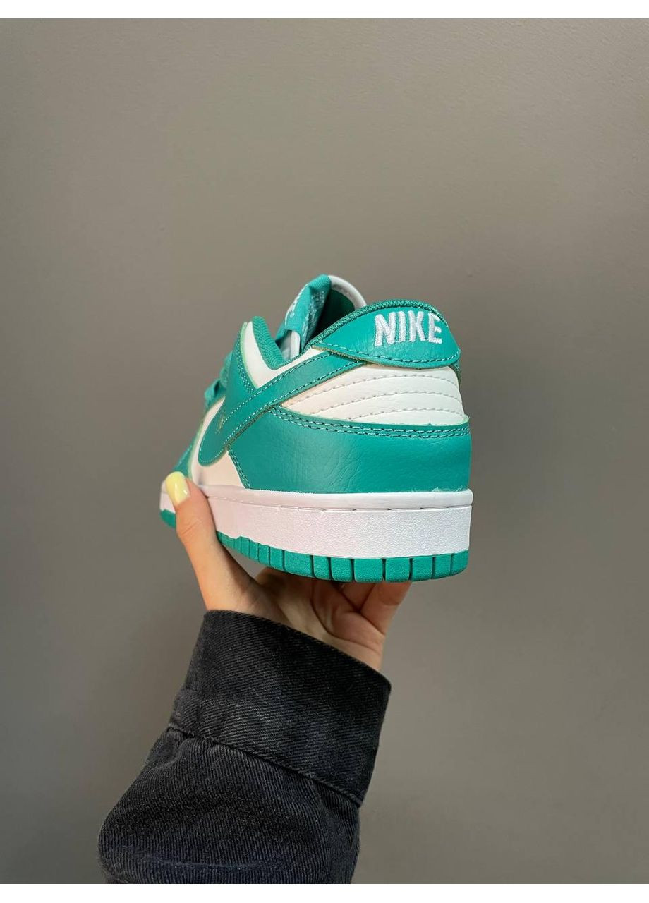 Сірі Осінні кросівки чоловічі nike dunk low green white найк сб данк No Brand