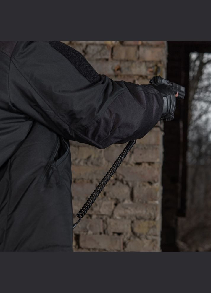 Шнур страховочный Medium комбинированый с D-кольцом черный M-TAC (315047314)