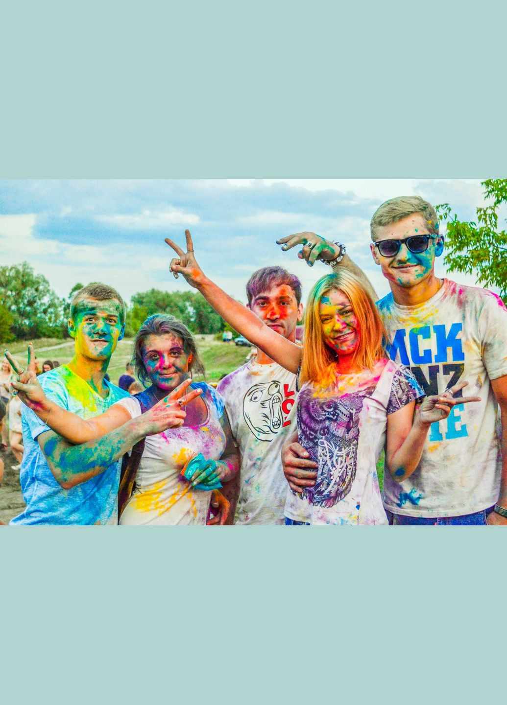 Бирюзовая Краска Холи Гулал, 50 грамм, сухая порошковая краска для фестивалей, флешмобов, фотосессий, пакет 50 грамм No Brand (331738687)