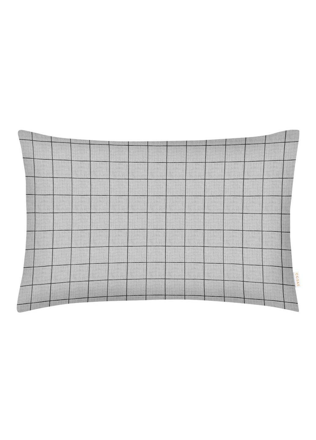 Евро постель с простыней на резинке GREY GEOMETRY CS9 200х220 см Cosas (307474860)