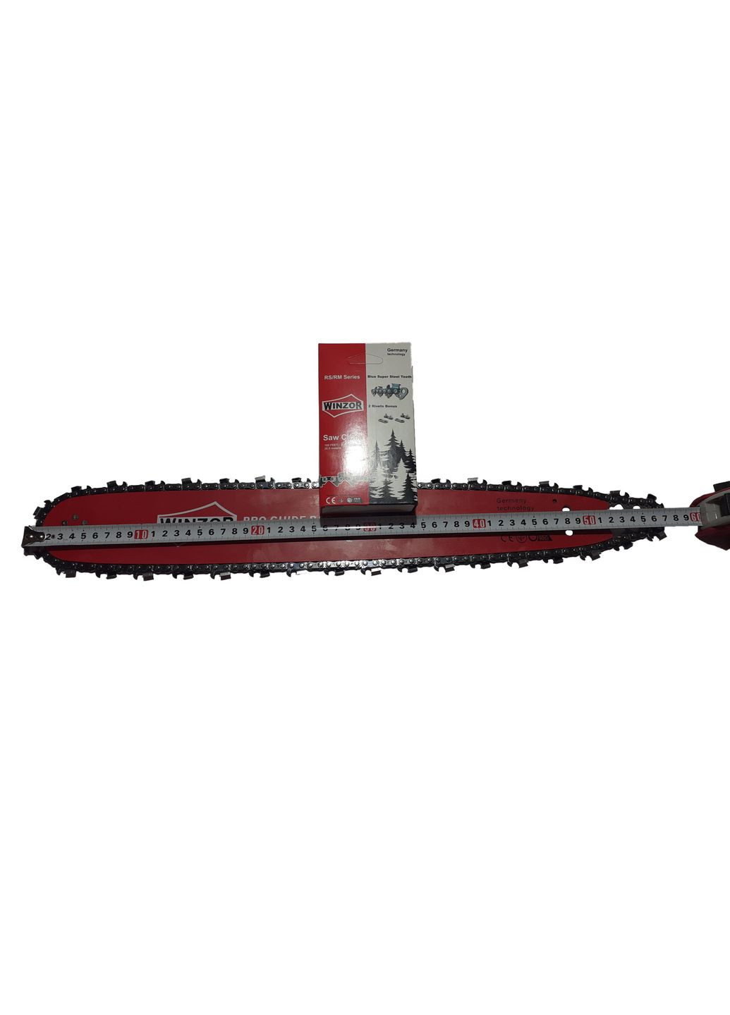 Шина та ланцюг. Потужний Комплект по твердому дереву на 45 розмір, 72 ланки, 36 ріжучих зуба Winzor (364121390)