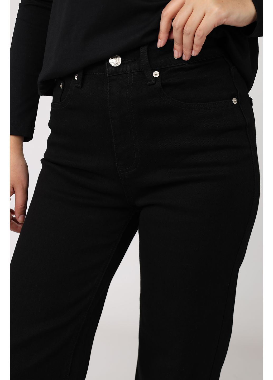 Джинсы straight женские цвет черный ЦБ-00279679 Yuki - (366421780)