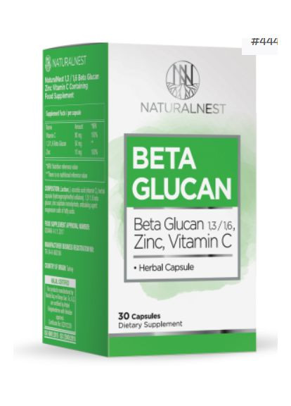 Дієтична добавка "Бета Глюкан" NATURALNEST, 30 рослинних капсул Livesta (315762042)