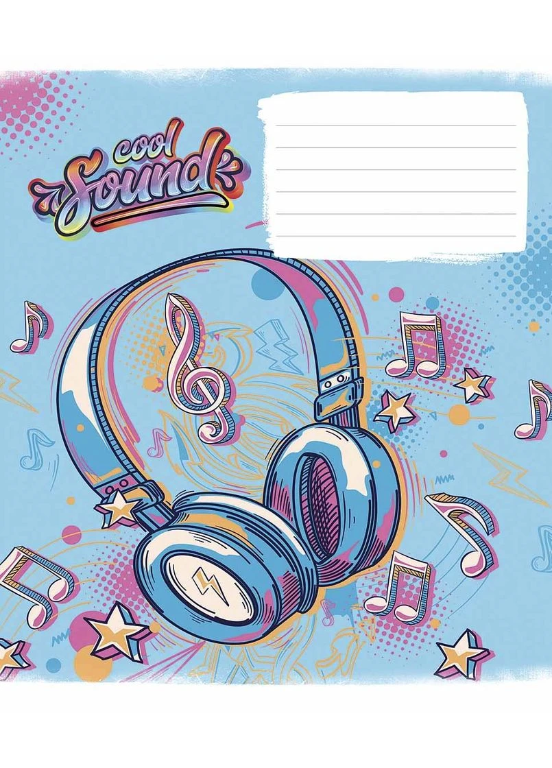 Тетрадь уч. " " 24л.# /3205K/ "Cool sound" виб.УФ-лак (нейт) (25/200) Genius (392418961)