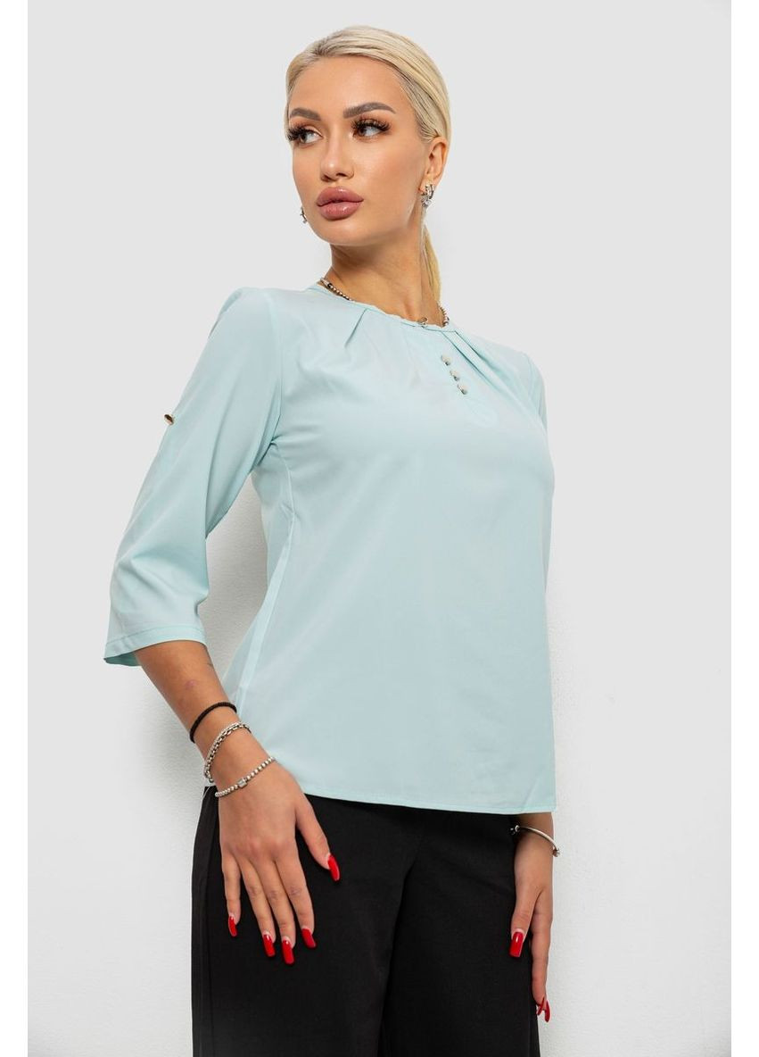 М'ятна блуза однотонна,, 230r1121-1 Ager