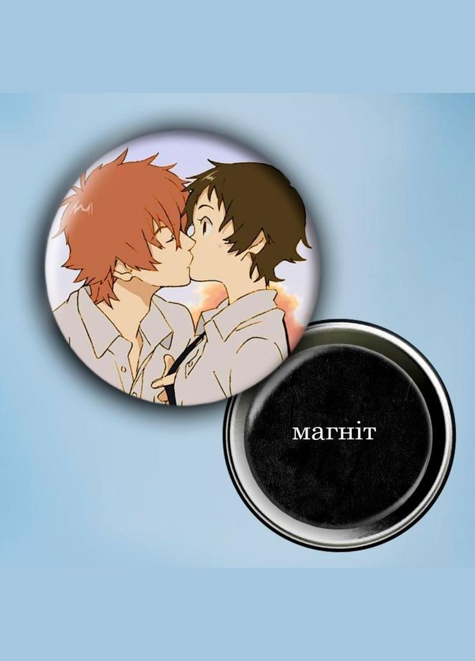 Фотомагнит (магнит на холодильник) Аниме Прыгающая сквозь время девочка #0003 56 мм черный No Brand (309157286)