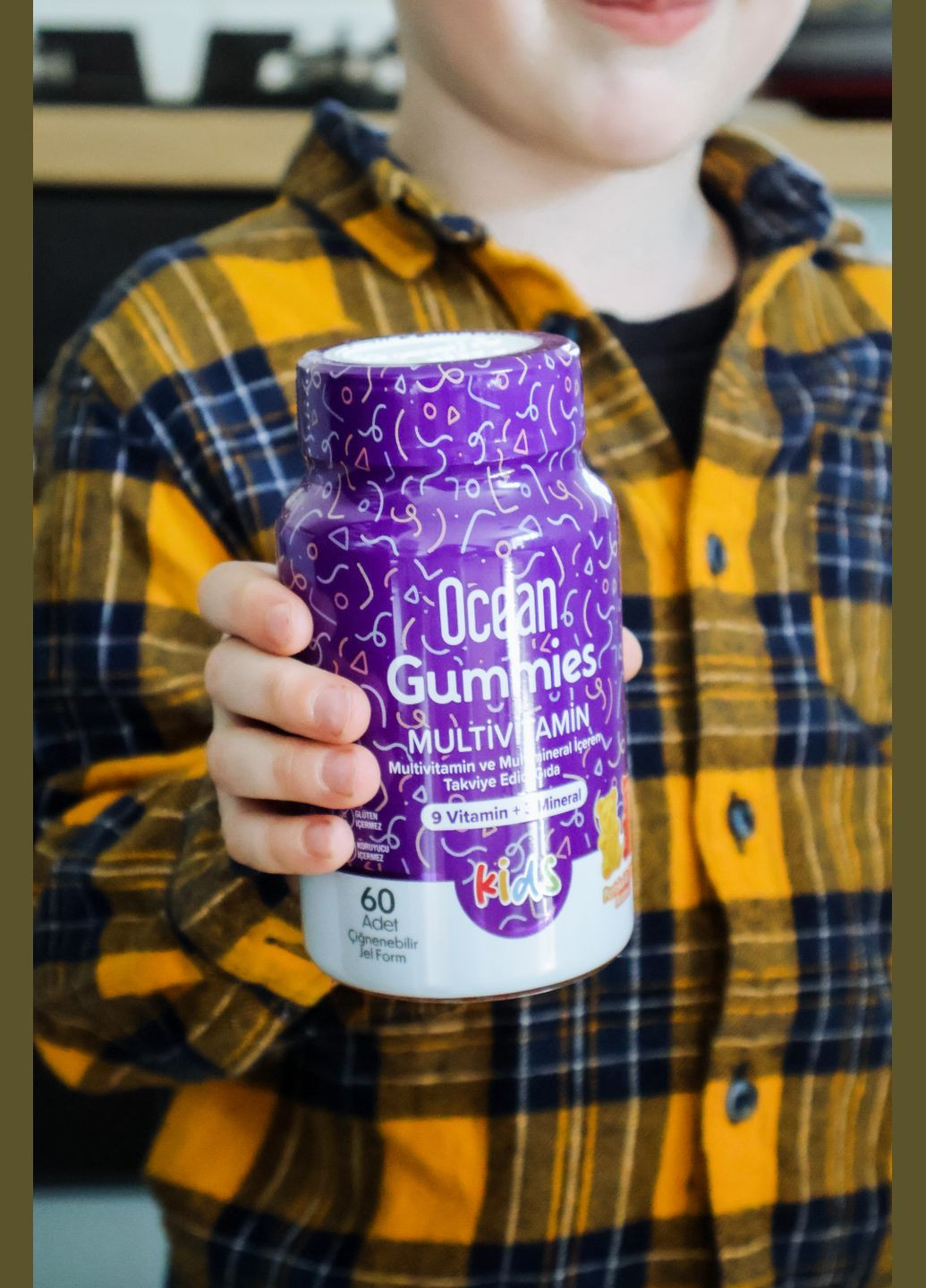 Дитячий мультивітамінний комплекс Ocean Gummies MultiVitamin: здоров'я та ріст. 60 жувальних капсул Orzax (341327010)