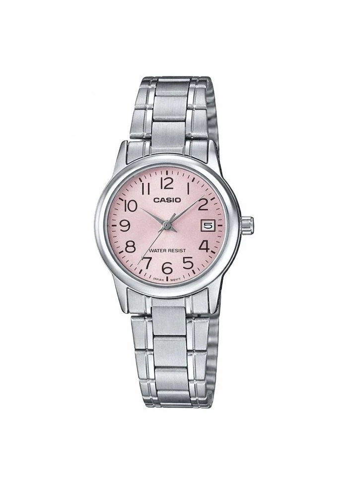 Женские наручные часы LTP-V002D-4B серебристо-розовые Casio (401294595)