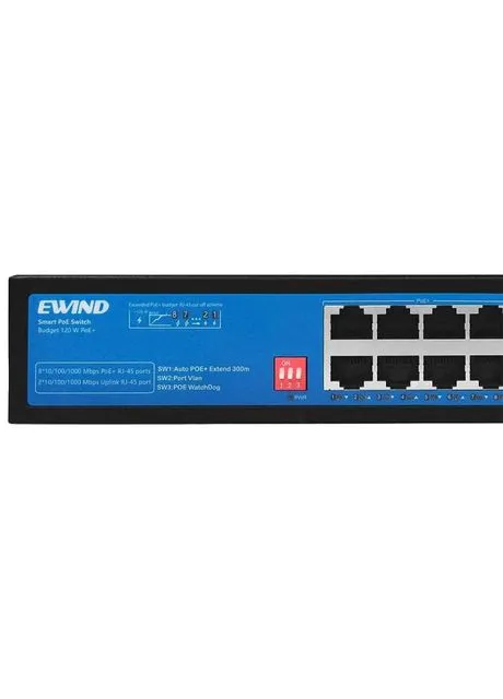 Коммутатор 10 портов неуправляемый EW-S1910CG-AP PoE Ewind (401476378)