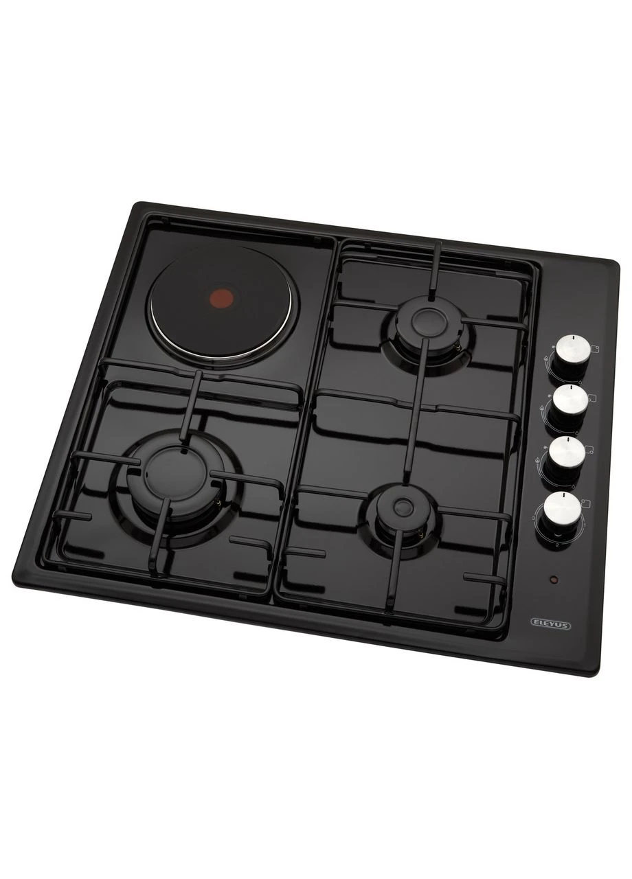 Газовая варочная поверхность UNO 60 BL (черный) H1 EF ELEYUS (392431708)