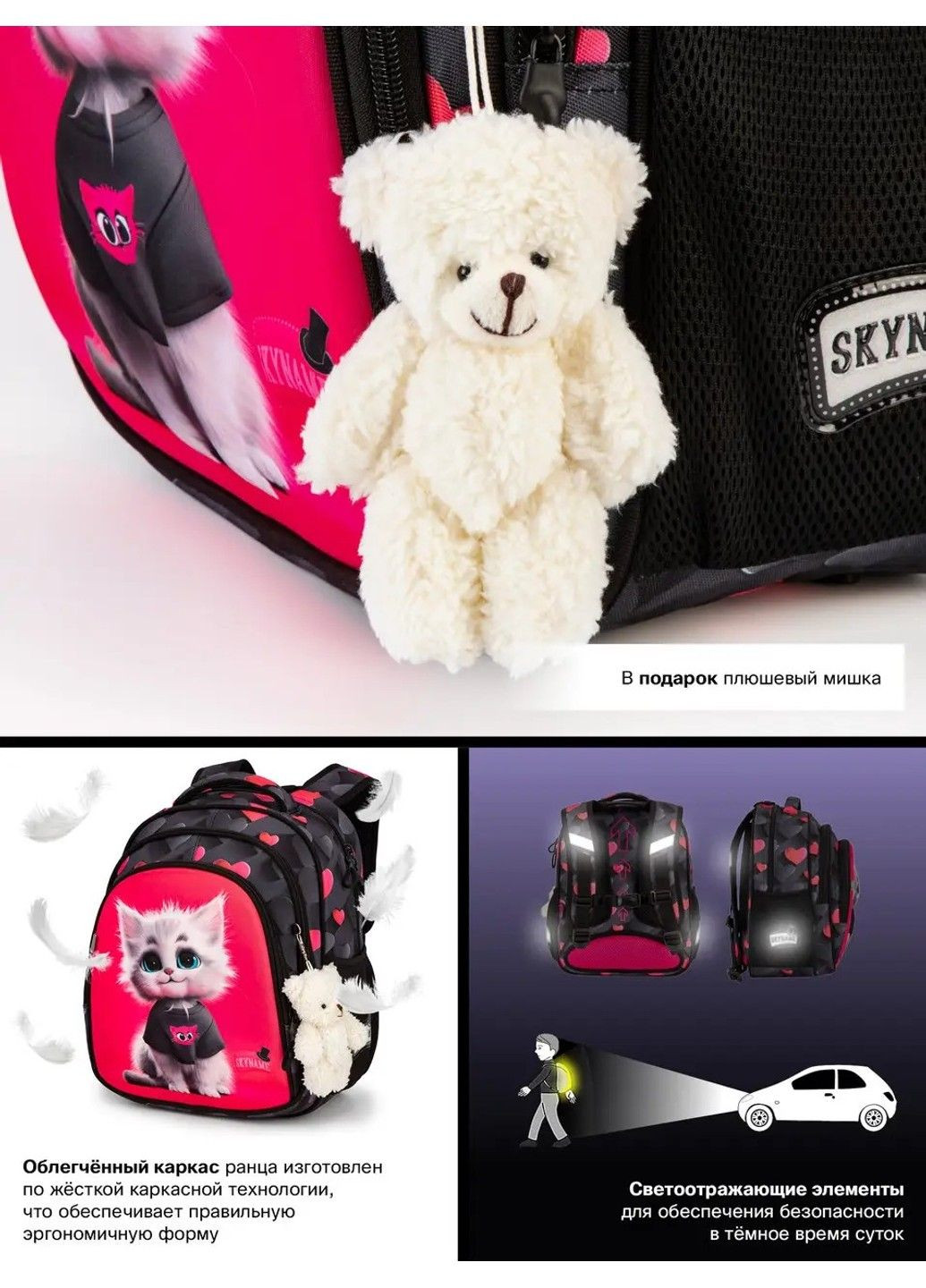 Шкільний рюкзак для дівчаток /SkyName R2-221 Winner (331532396)