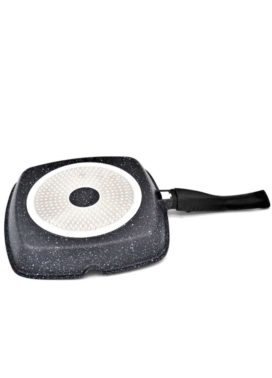 Сковорода гриль BN-311 двухслойное антипригарное мраморное покрытие 28см Benson (330258402)