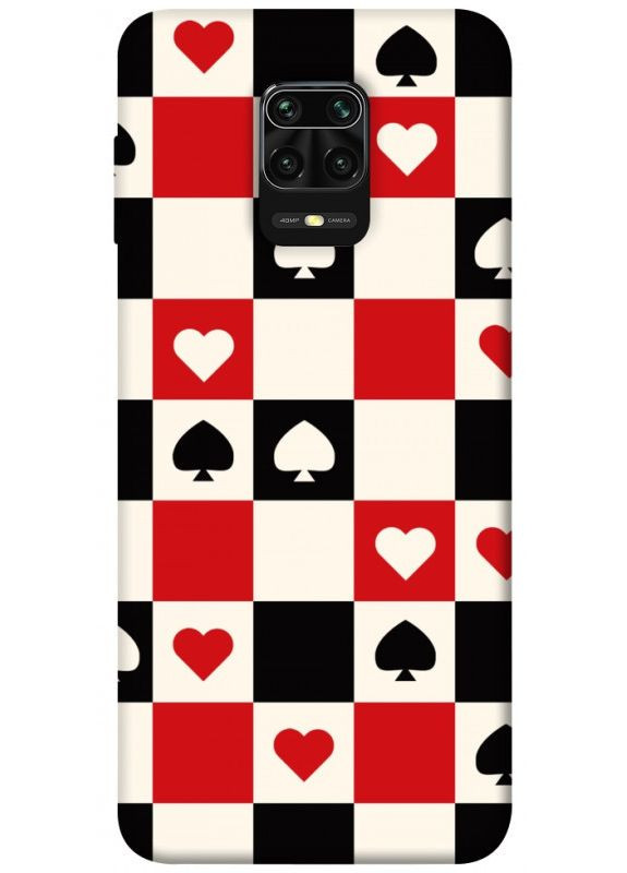 Чохол з принтом для Xiaomi Redmi Note 9s, 9 Pro Max для Сяомі редмі ноте 9С, 9про, 9 про макс Card Grid No Brand (338613305)