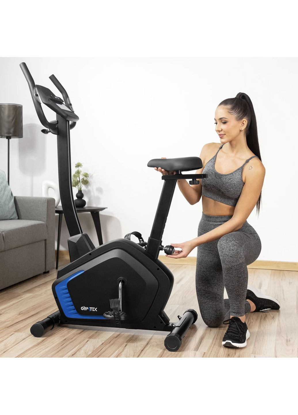 Велотренажер XB1800 электромагнитный синий Gymtek (361951739)