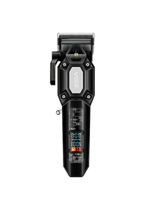 Акумуляторна машинка для стрижки VGR V-600, 6 насадок, регулятор висоти, 7000 RPM, LED дисплей Чорна MDR No Brand (371793851)