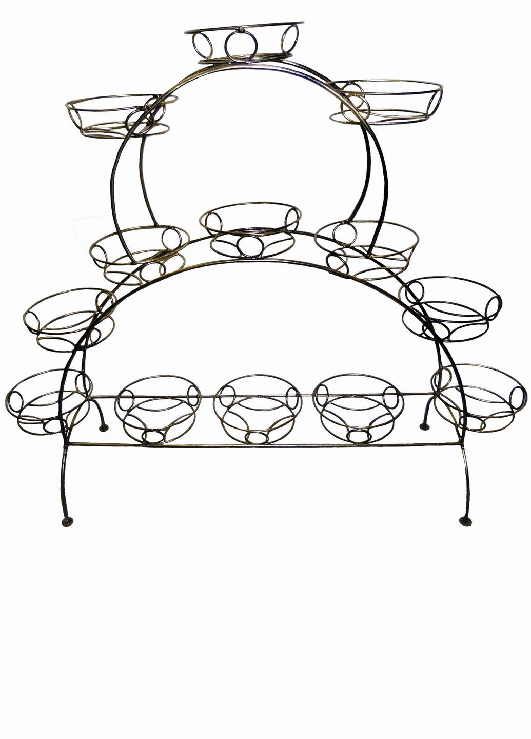 Кованая подставка13 горшков фиалочница Мостик No Brand (325454660)