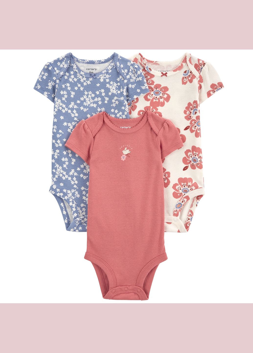 Комплект боді 3в1 для дівчинки 69-72 см (1R320510_9M) Carter's (303575383)