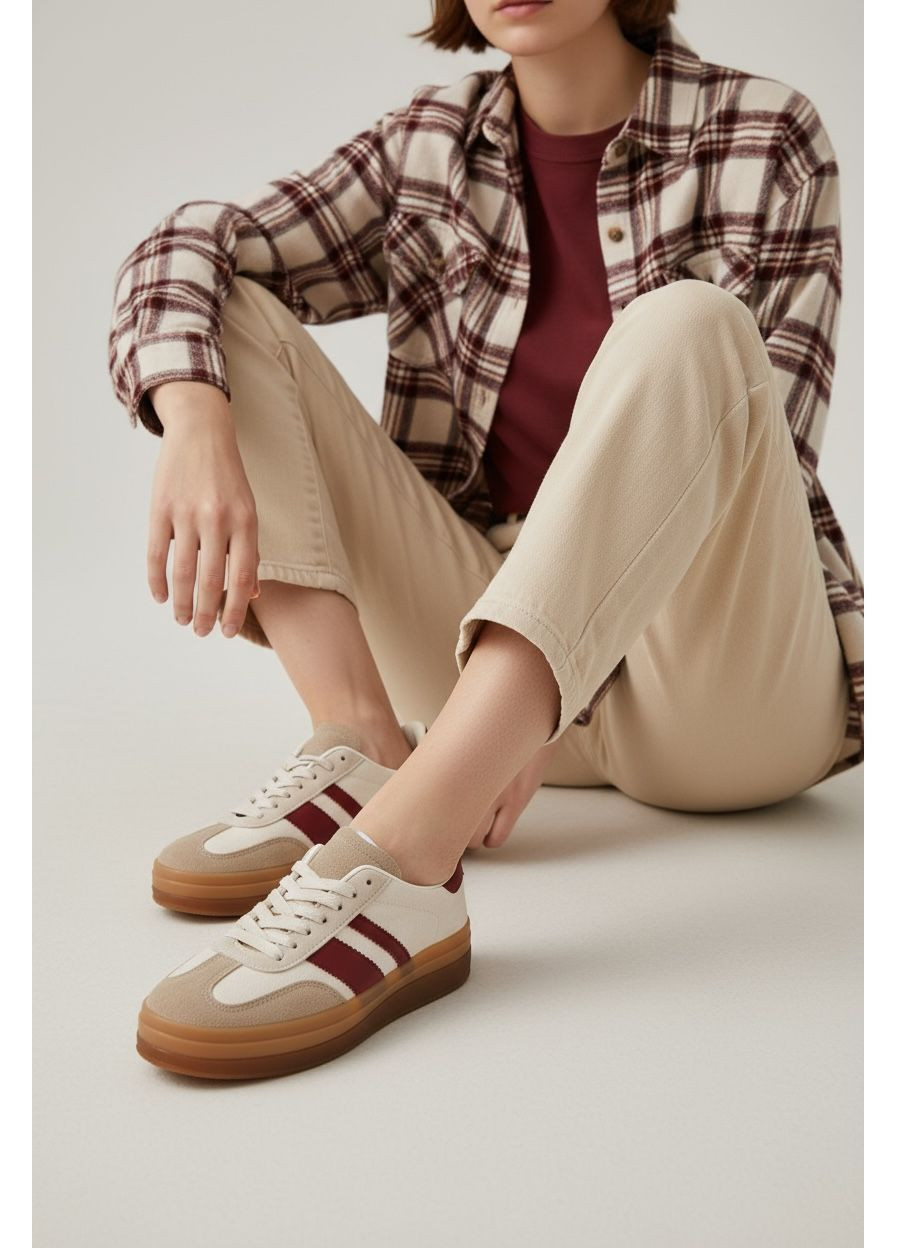 Кросівки жіночі. Кеди жіночі No Brand бежеві всесезони (369164863)