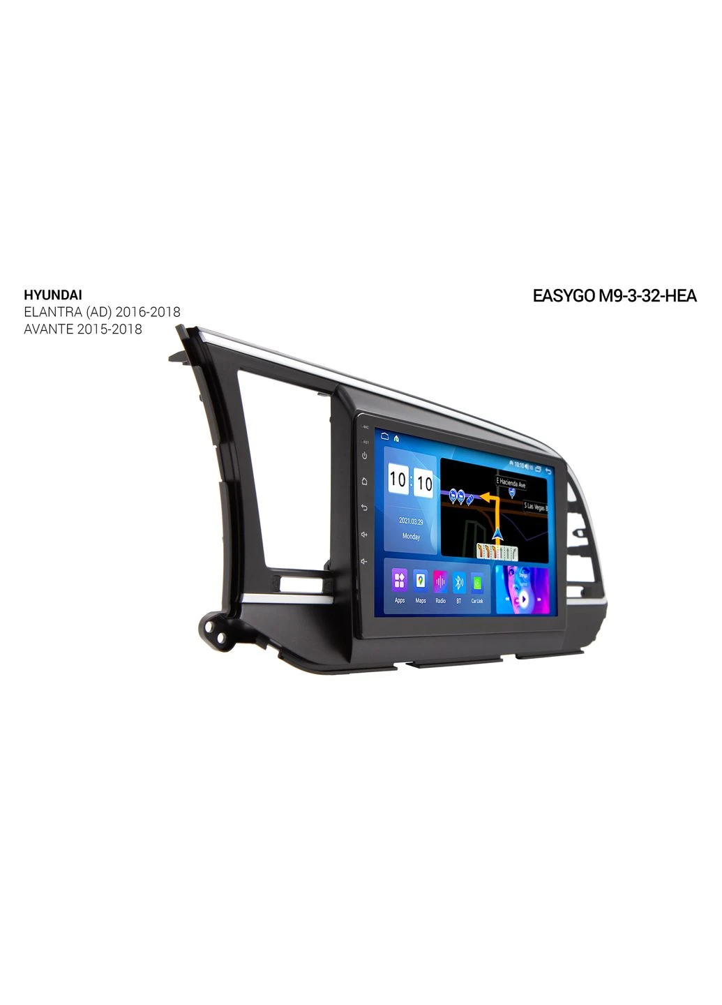 Штатная автомагнитола M9-3-32-HEA Hyundai Elantra (AD) 2016-2018, Avante 2015-2018 EasyGo (360562820)