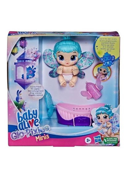 Лялька GloPixies Minis Aqua Flutter Doll міні лялька з аксесуарарми Baby (282964510)