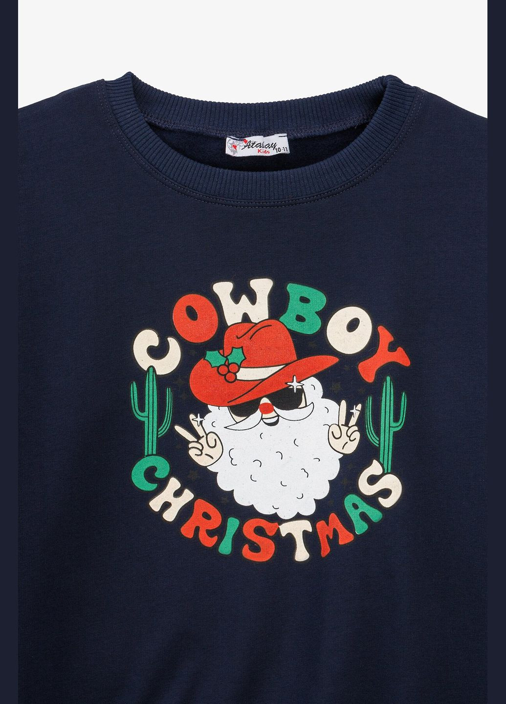 Atabey свитшот с принтом для мальчика 10710.2 134 см (ny) shop (2000990864727) темно-синий