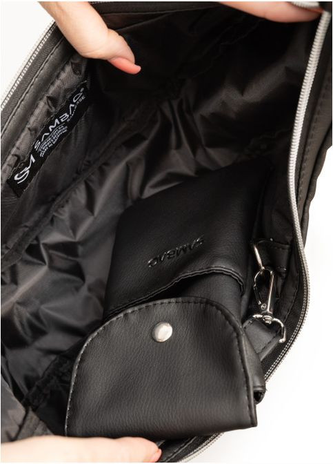 Жіноча сумка HOBO M чорна (R-53100001-VS) Sambag (302450455)