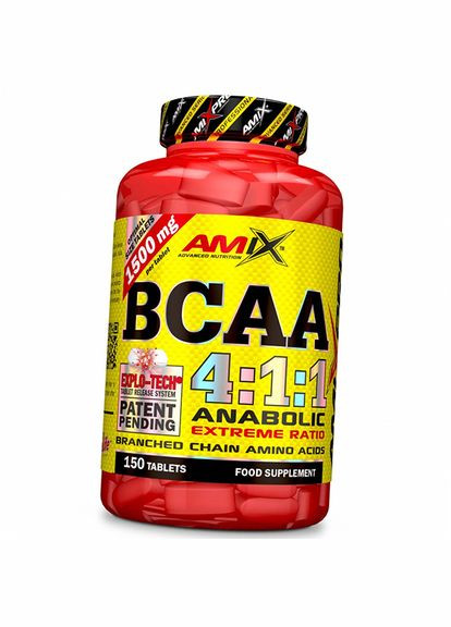 Аминокислоты с разветвленной цепью, BCAA 4:1:1, 150таб (28135008) Amix Nutrition (315425202)