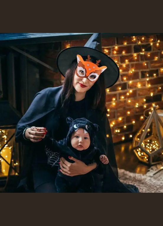 Дитяча маска на лице Олень 19 на 11 см різнобарвний Jannet Маска (317242280)