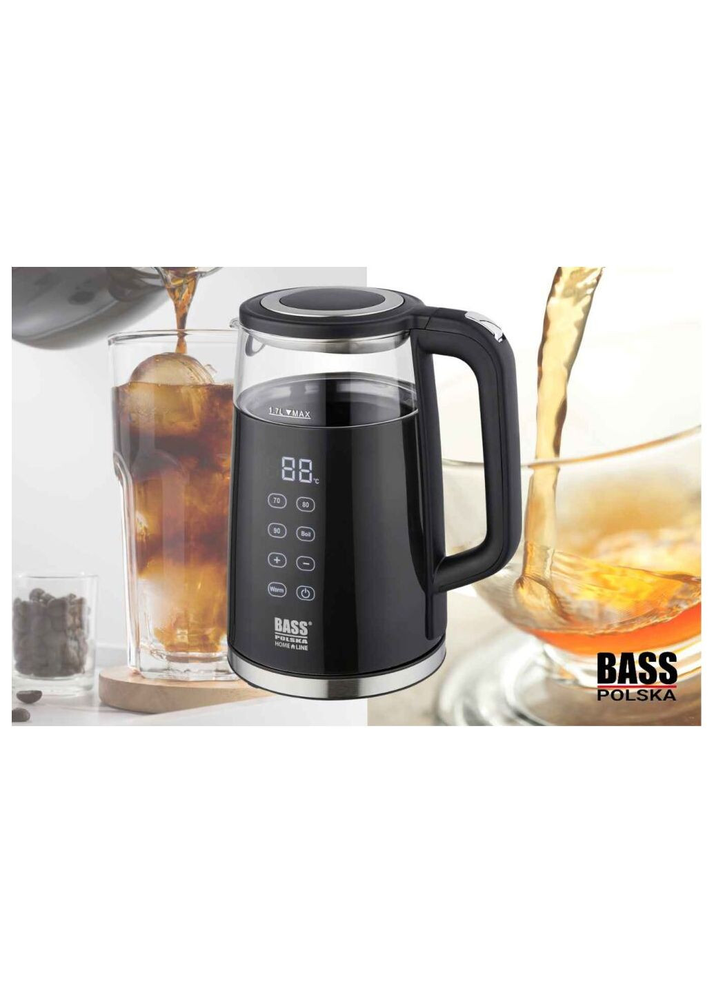 Электрочайник 1.7 л 2200 Вт BH 10354 Bass Polska (368698204)